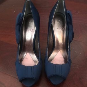 Paris Hilton Navy Heels